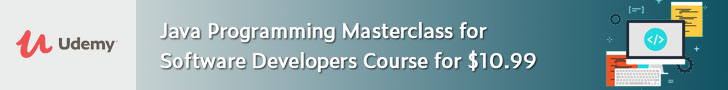 Java Programming Masterclass for Software Developers Course for $10.99